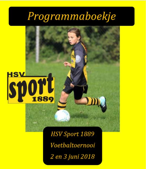 PROGRAMMABOEKJE JEUGDTOERNOOI 2 EN 3 JUNI 2018