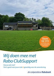 Wij doen mee met Rabo ClubSupport