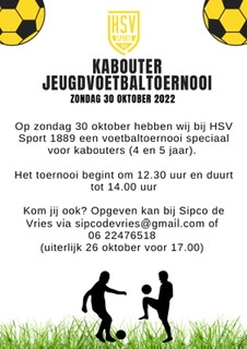 30 oktober kabouter jeugdvoetbaltoernooi